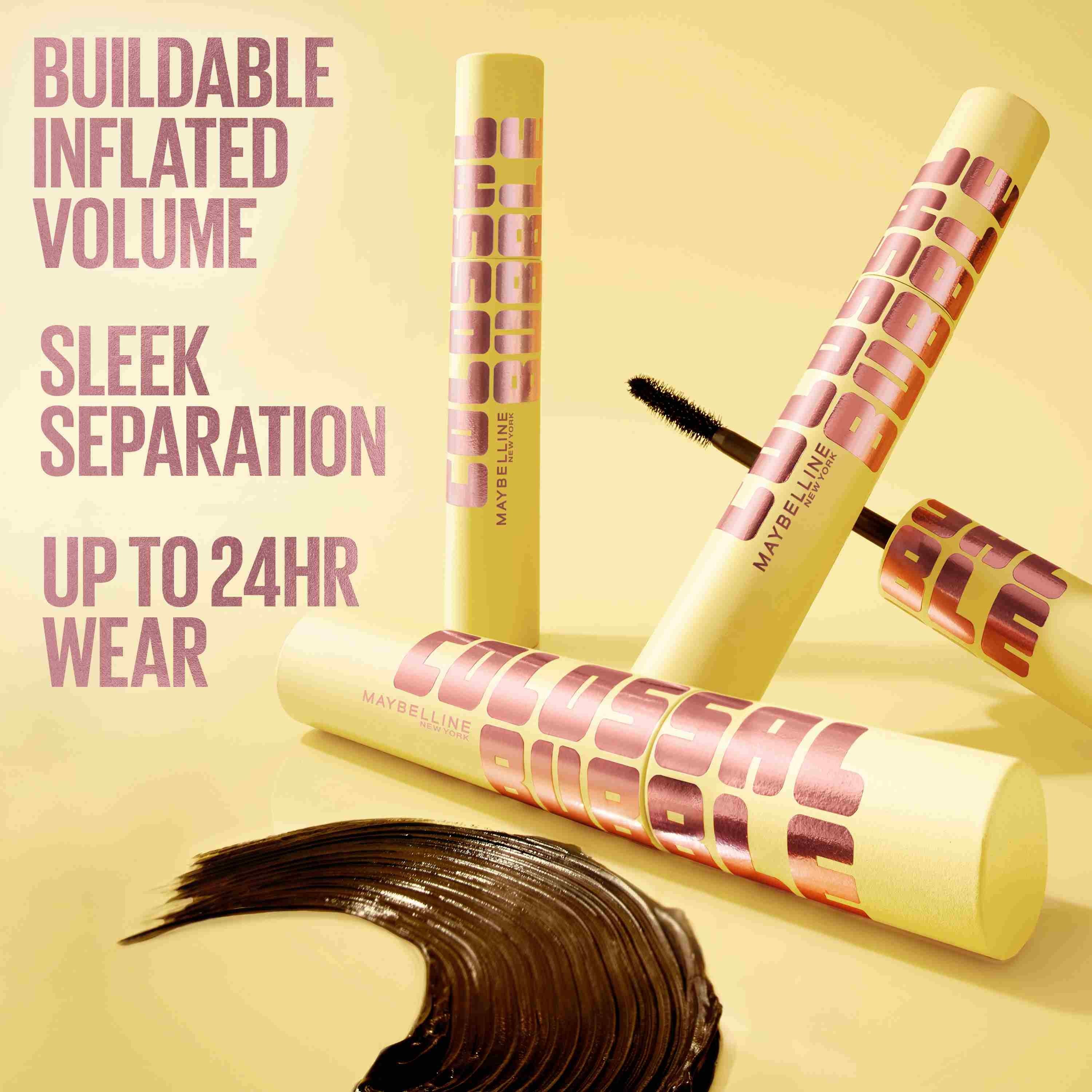 MAYBELLINE Colossal Bubble™ Washable Mascara
Buildable, sleek volume mascara