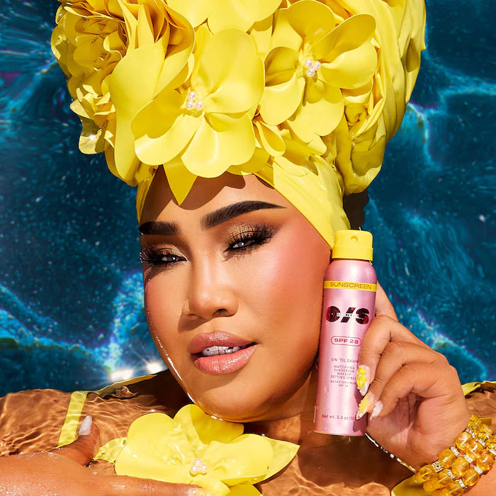 ONE/SIZE by Patrick Starrr 
Mini On 'Til Dawn Mattifying Sunscreen Makeup Setting Spray SPF 28 -30mL