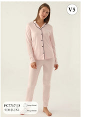 Pierre Cardin Paris  pink pyjama set high quality