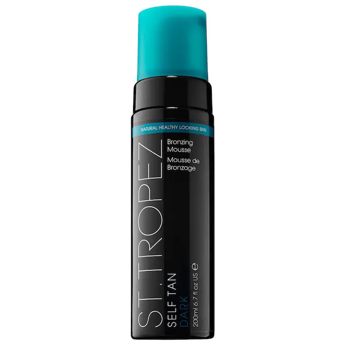 St. Tropez 
Self Tan Dark Bronzing Mousse. Size: 6.7 oz/ 198 mL