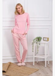 Pierre CardinPink Striped Women's Pajama Set