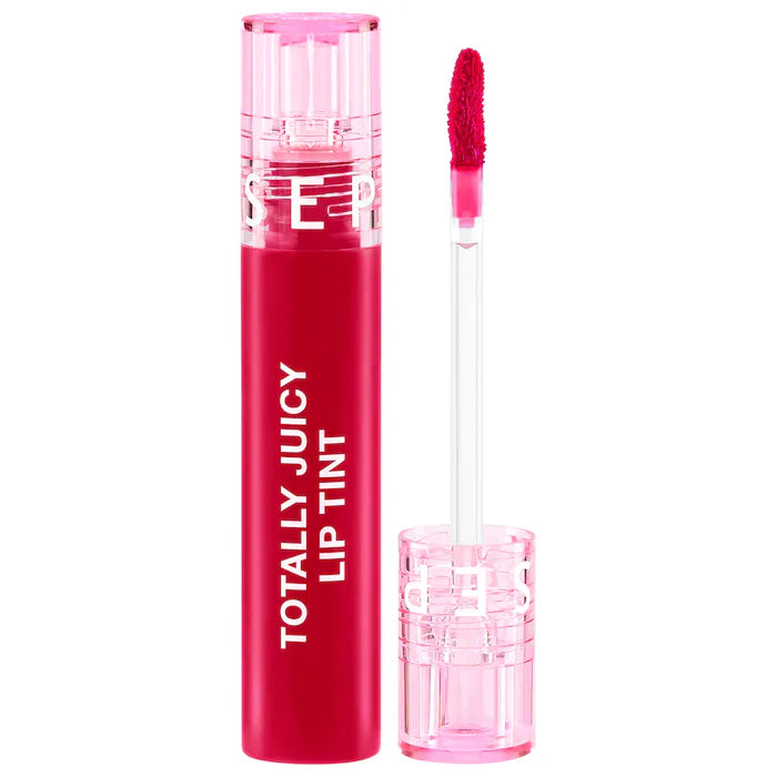 SEPHORA COLLECTION 
Totally Juicy Lip Tint.   Color: 07 Cranberry Fizz - bright cherry red