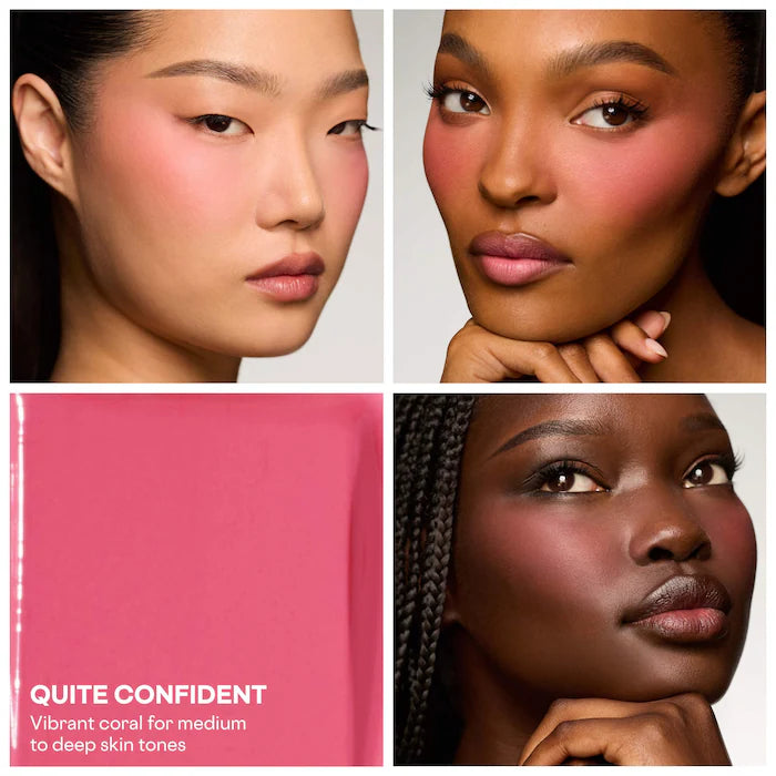 PATRICK TA 
Liquid Transition Brightening Blush Color: Quite Confident - vibrant coral