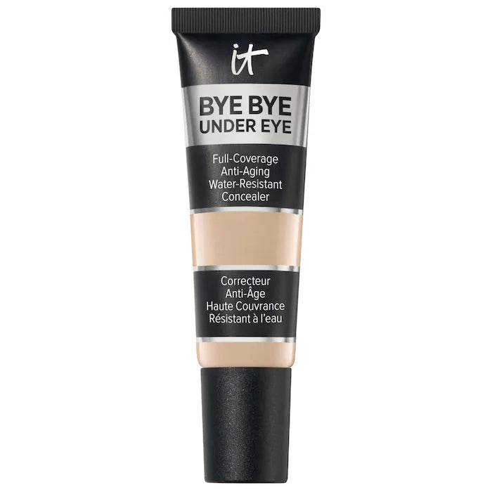 IT Cosmetics 
Bye Bye Under Eye Anti-Aging Full Coverage Concealer with Hyaluronic AcidColor: 13.0 Light Natural - for neutral undertones
Size 0.4 oz/12 ml
