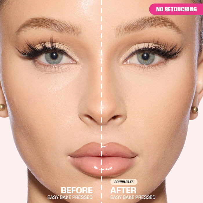 HUDA BEAUTY 
Easy Bake Airbrush Matte Pressed Setting Powder Color: Pound Cake - fair with neutral undertones