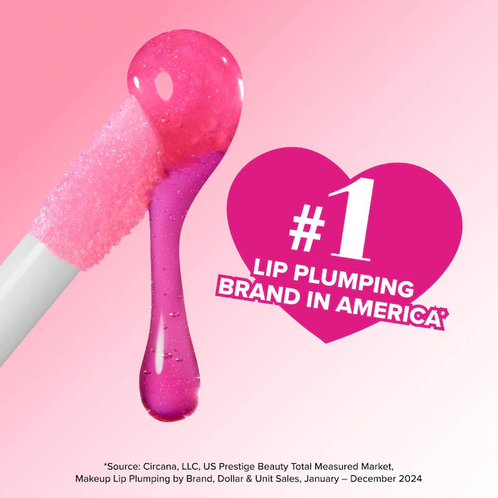 Too Faced 
Lip Injection Maximum Plump Extra Strength Hydrating Lip PlumperColor: Cotton Candy Kisses - light pink with gold pearl