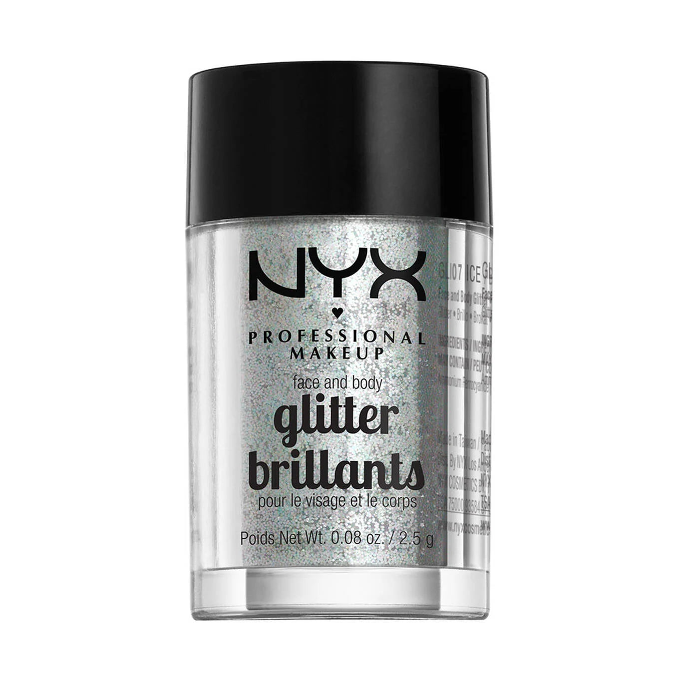 NYX Face & Body Glitter
Loose Glitters- COLOR :ICE