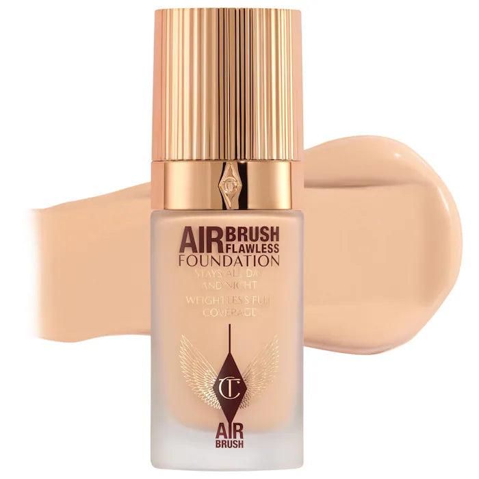 Charlotte Tilbury 
Airbrush Flawless Blurring & Matte Full Coverage Foundation-Color: 4 Cool - fair with cool undertones