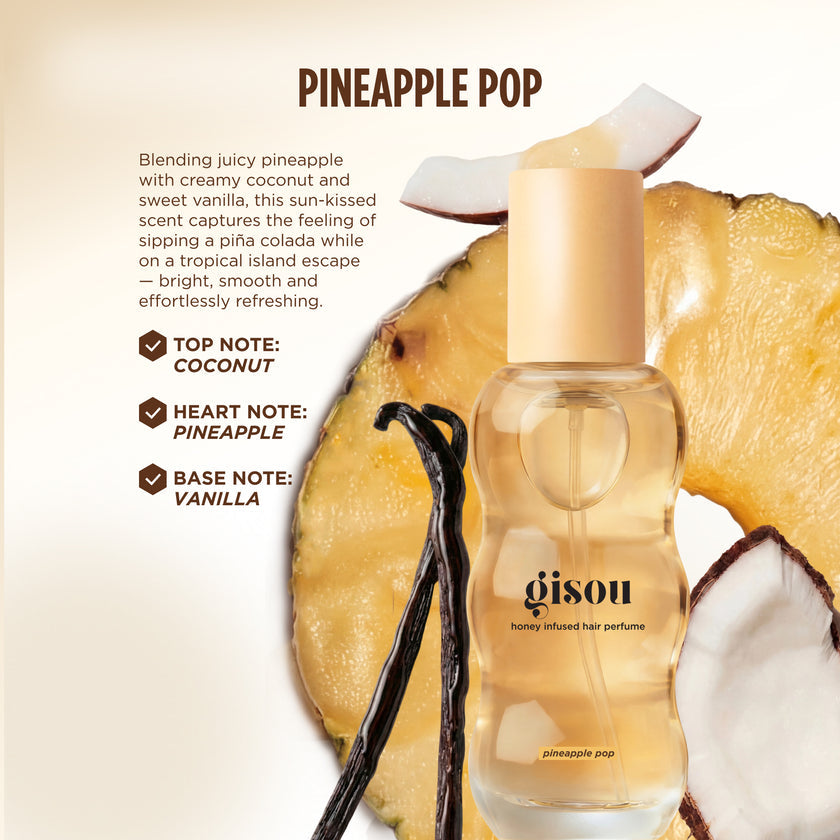 GISOU Honey Infused Hair Perfume Limited Edition Pineapple Pop Gourmand Edition