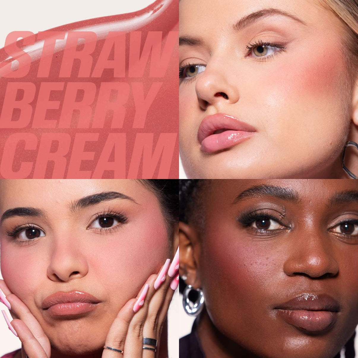 HUDA BEAUTY - Mini Baby Blush Duo Set: Strawberry Cream and Black Cherry - dusty rose / burnt berry