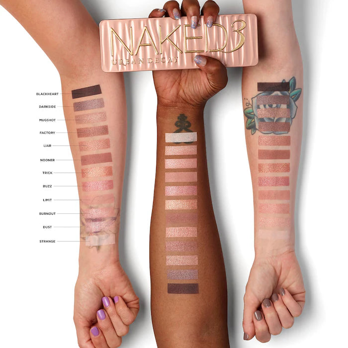 Urban Decay 
Naked3 Soft Pink Eyeshadow Palette.     Type: Naked3