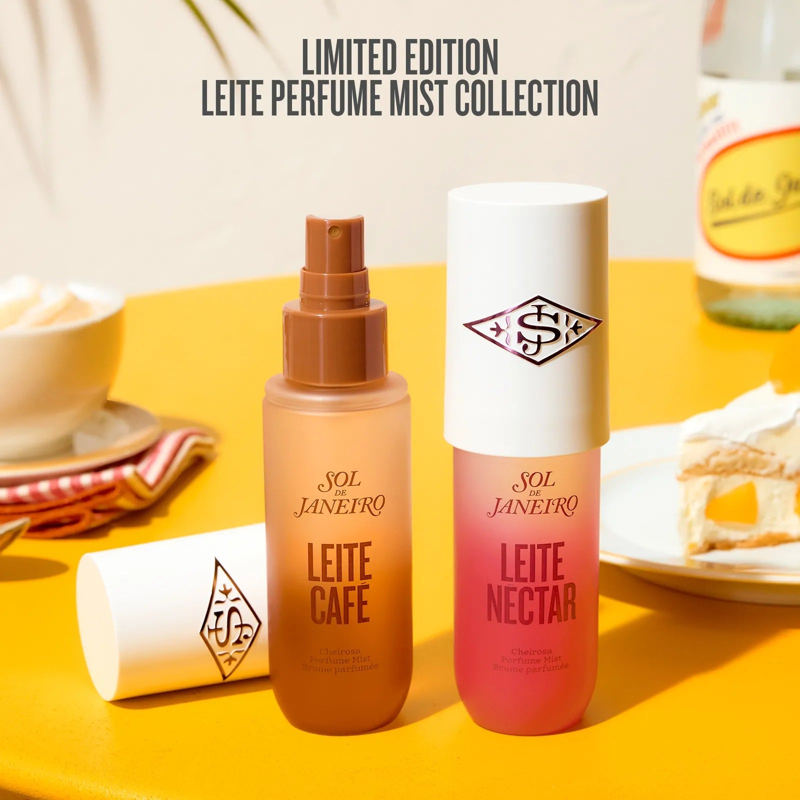 SOL DE JANEIRO Leite Café Perfume Mist | Limited Edition
Indulgent milky coffee perfume mist with latte accord, coconut milk, and lychee sorbet