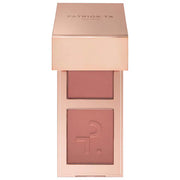 PATRICK TA 
Mini Major Headlines Double-Take Crème & Powder Blush Duo-Color: She's Seductive - warm mauve rose