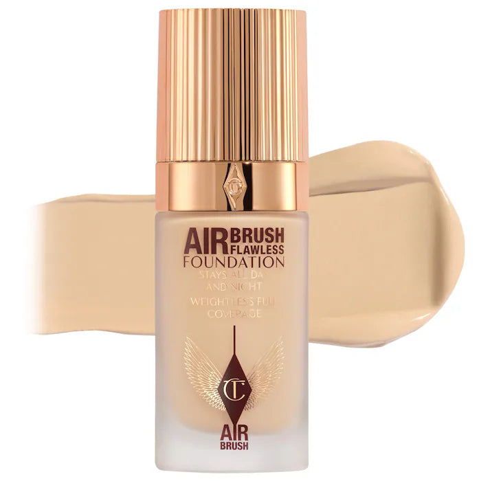 Charlotte Tilbury 
Airbrush Flawless Blurring & Matte Full Coverage Foundation -Color: 4 Neutral - fair with neutral undertones