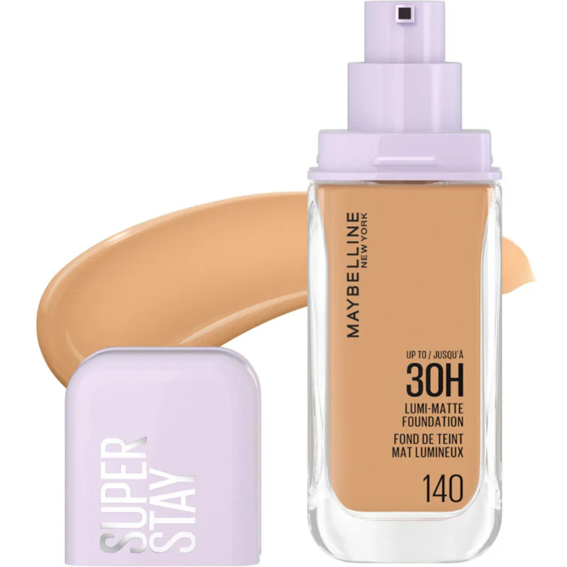 MAYBELLINE Super Stay® Lumi-Matte Foundation makeup
Buildable coverage and up to 30hr wear Shade:140