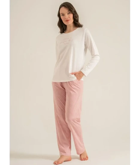 Pierre Cardian Long Sleeve Cotton Pajama Set