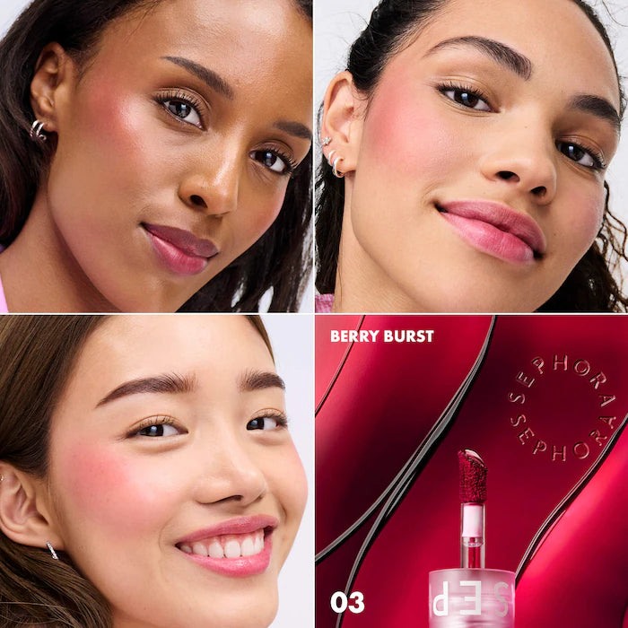 SEPHORA COLLECTION 
Cheek & Lip Long-Lasting Gel Tint Color: 03 Berry Burst - deep berry