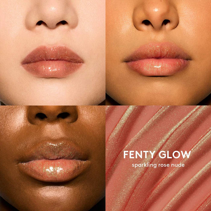 FENTY Luminizing Lip Oil 'N Gloss Color: Fenty Glow 06 - sparkling rose nude