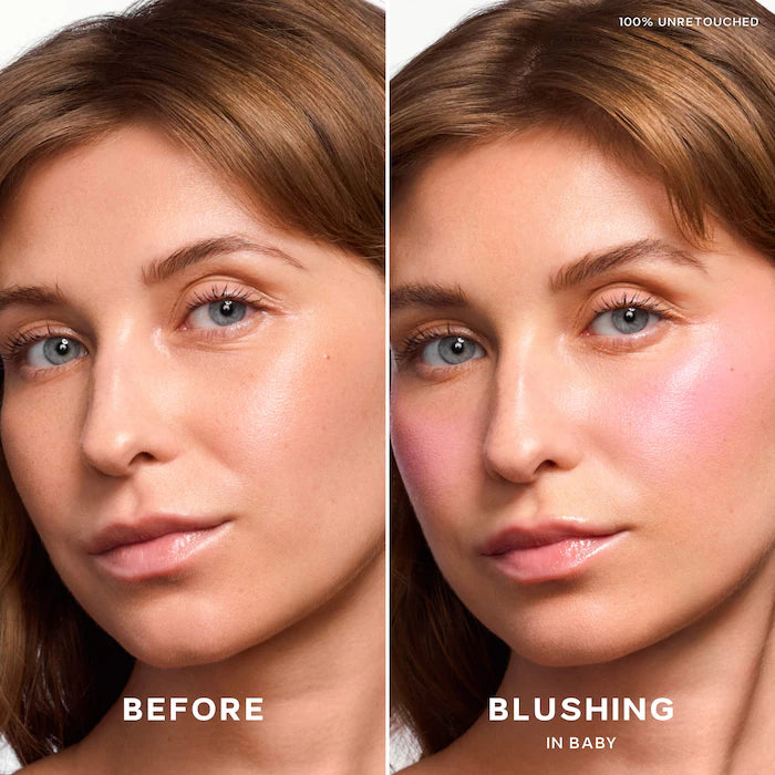 Saie 
Mini Dew Blush Liquid Cream Blush-Color: Baby - cool baby pink