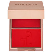 PATRICK TA 
Major Headlines Double-Take Crème & Powder Blush Duo Color: She Left Me On Red - warm vivid red