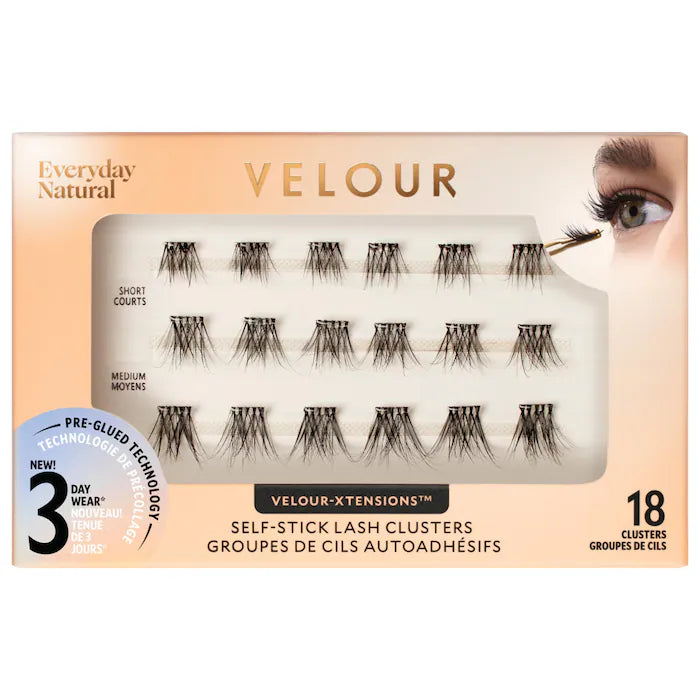 Velour Lashes 
Velour-Xtension Self-Stick Lash Clusters Color: Everyday Natural