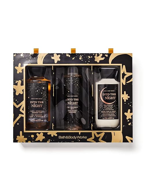 BATH & BODY WORKS INTO THE NIGHT SET OF 3 PCS (SHOWER GEL,MIST,BODY LOTION)