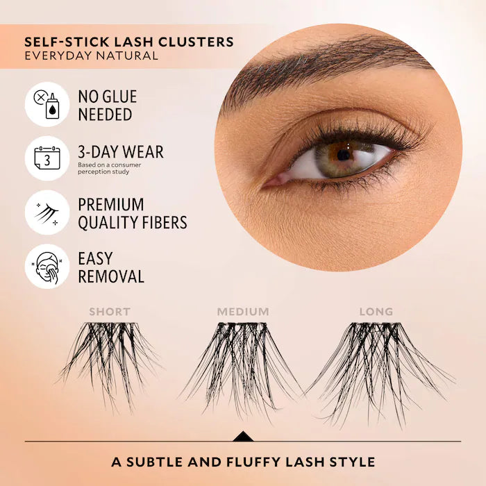 Velour Lashes 
Velour-Xtension Self-Stick Lash Clusters Color: Everyday Natural