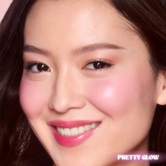 Charlotte Tilbury 
Unreal Lip + Cheek Glow Blush Stick with Hyaluronic Acid. Color: Pretty Glow - dreamy lilac