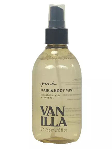 PINK HAIR&BODY MIST HYALURONIC ACID VITAMIN B5 VANILLA 236ML