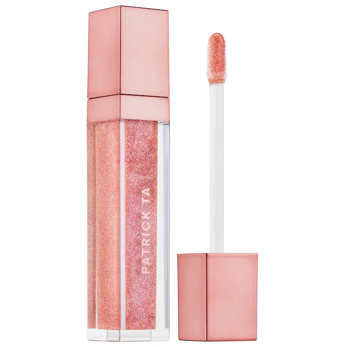 PATRICK TA  Major Glow Lip Shine Color: She's An Influencer - pink pearl