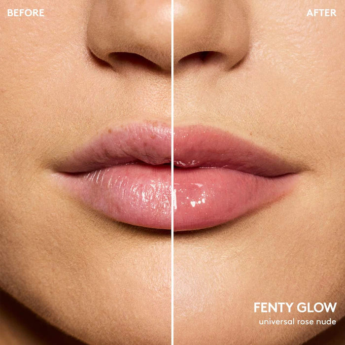 Fenty Beauty by Rihanna  Gloss Bomb Cream Color Drip Lip Cream-Color: Fenty Glow - universal rose nude