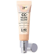 IT Cosmetics  CC+ Nude Glow Lightweight Foundation + Glow Serum with SPF 40 and Niacinamide Color: Light Medium
