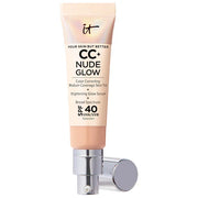 IT Cosmetics  CC+ Nude Glow Lightweight Foundation + Glow Serum with SPF 40 and Niacinamide Color: Neutral Medium -