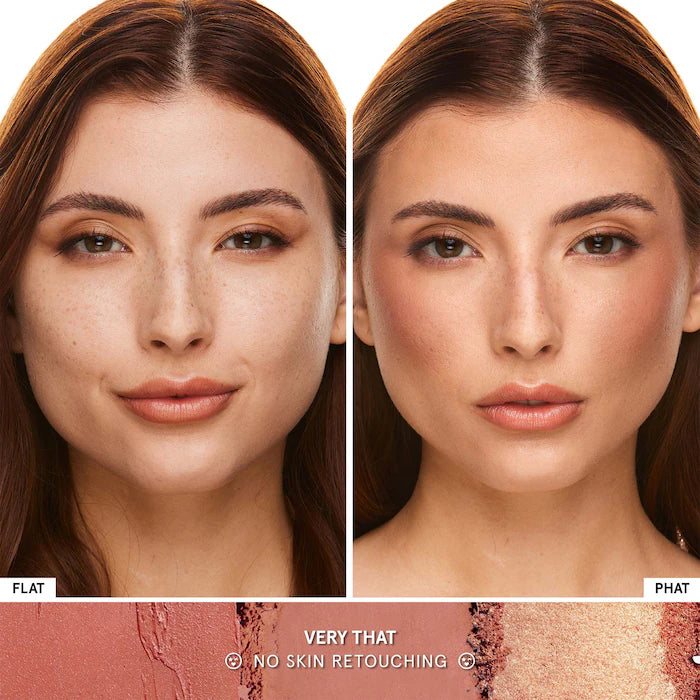 ONE/SIZE by Patrick Starrr  Cheek Clapper 3D Blush Trio Palette Color: Very That - Soft Nude Rosy Mauve Trio