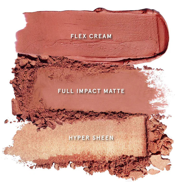 ONE/SIZE by Patrick Starrr  Cheek Clapper 3D Blush Trio Palette Color: Very That - Soft Nude Rosy Mauve Trio