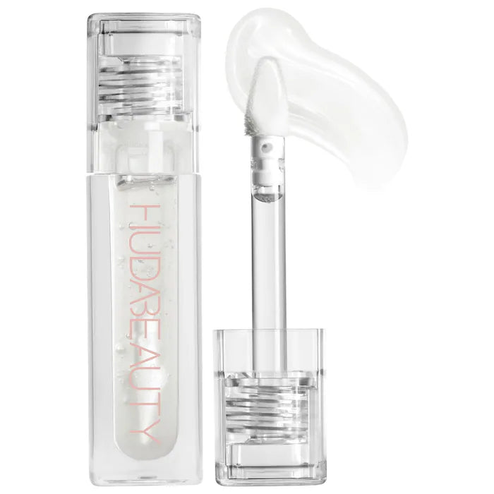 HUDA BEAUTY  Faux Filler Shiny Non-Sticky Lip Gloss-GLASSSY
