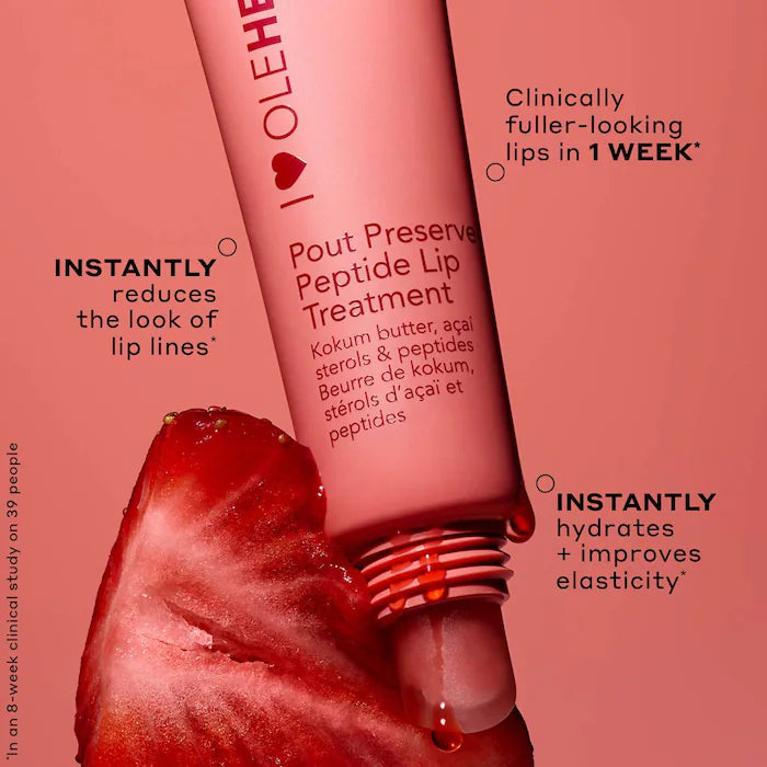 OLEHENRIKSEN  Pout Preserve Hydrating Peptide Lip Treatment-Color: Strawberry Sorbet - mauve pink tint + freshly picked strawberry scent