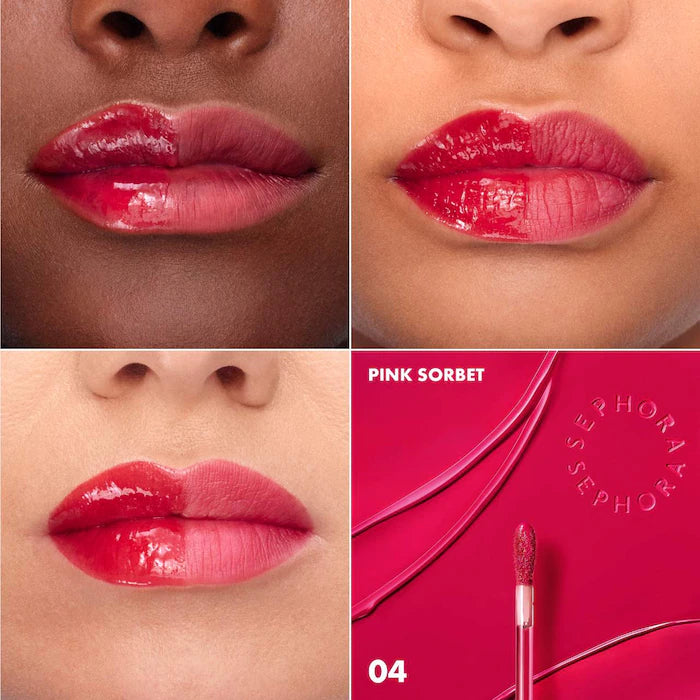 SEPHORA COLLECTION  Totally Juicy Lip Tint-Color: 04 Pink Sorbet - hot pink