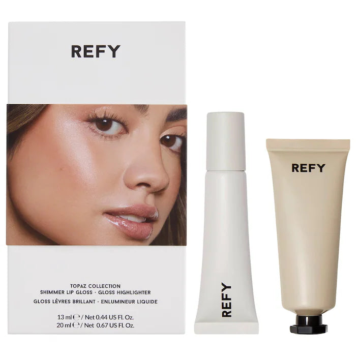 REFY  Topaz Collection: Shimmer Lip Gloss & Liquid Highlighter Set