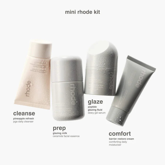 RHODE  Mini Rhode Kit Glazed Skincare Essentials 4 pieces