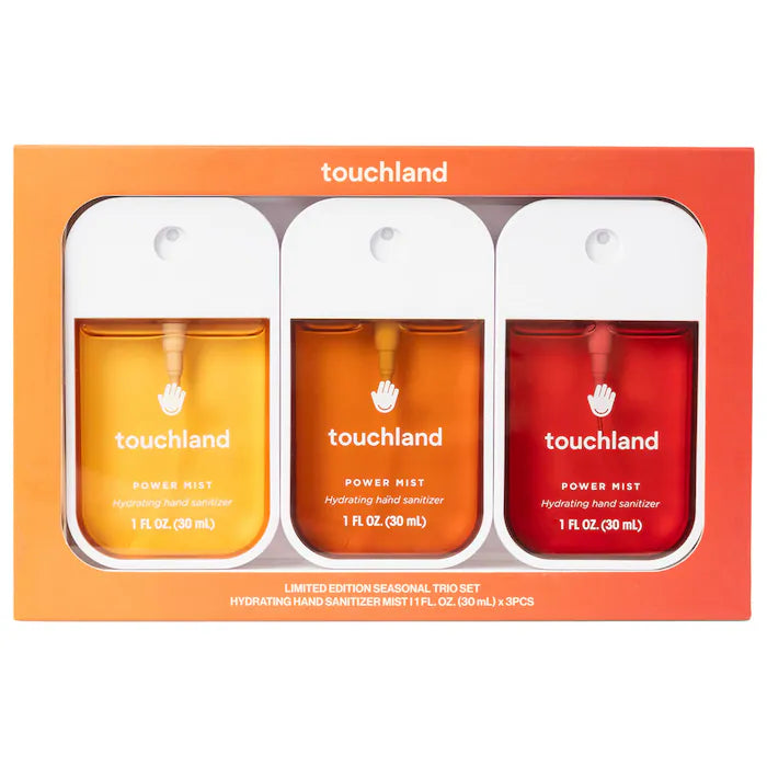 Touchland  Limited Edition Power Mist Hydrating Hand Sanitizer Seasonal Trio Set