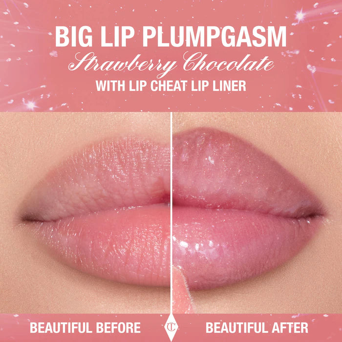 Charlotte Tilbury  Big Lip Plumpgasm Plumping Lip Gloss- STRAWBERRY CHOCOLATE