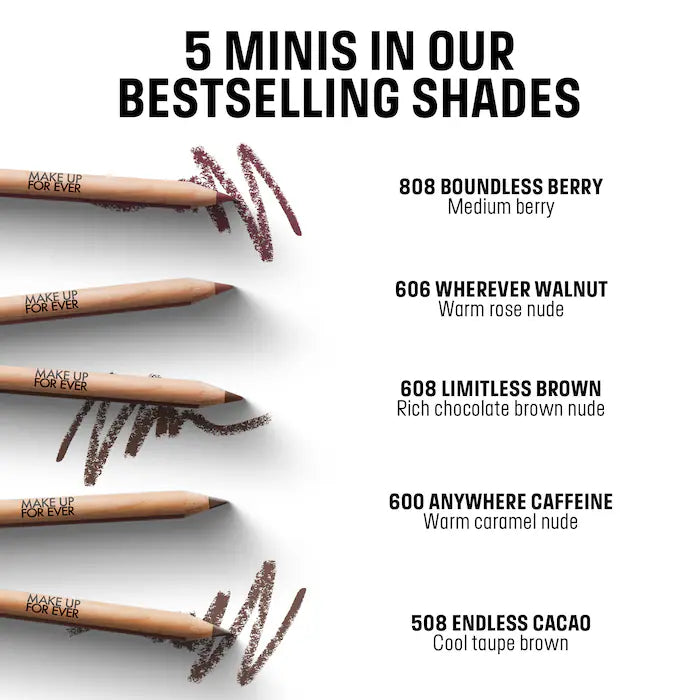 MAKE UP FOR EVER  Mini Artist Color Lip Pencils Set