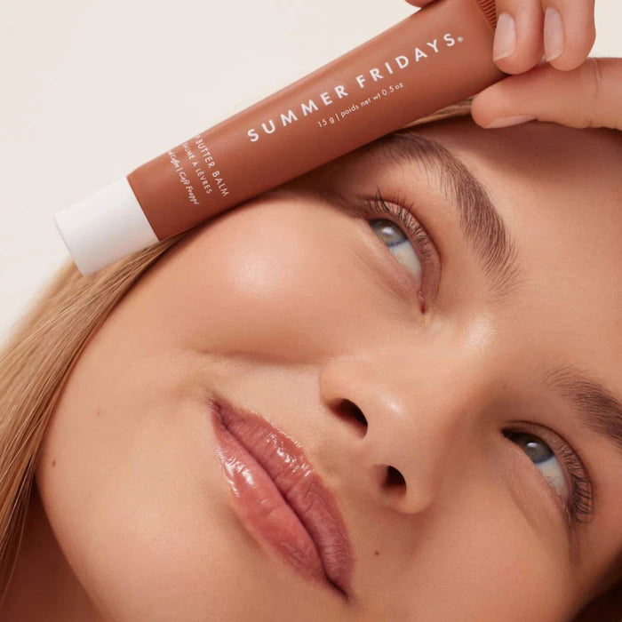 Summer Fridays  Lip Butter Balm for Hydration & Shine-Iced Coffee - sheer cocoa