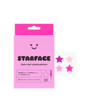 STARFACE pink star absorbs. shrinks. protects.  your fav hydrocolloid pimple protectors in four sweet pinks.