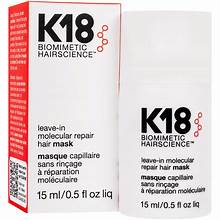 K18 LEAVE IN MOLECULAR REPAIR HAIR MASK 15ML