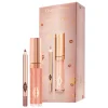 CHARLOTTE TILBURY GLOSSY NUDE PINK LIP DUO-ICONIC NUDE + PILLOW TALK