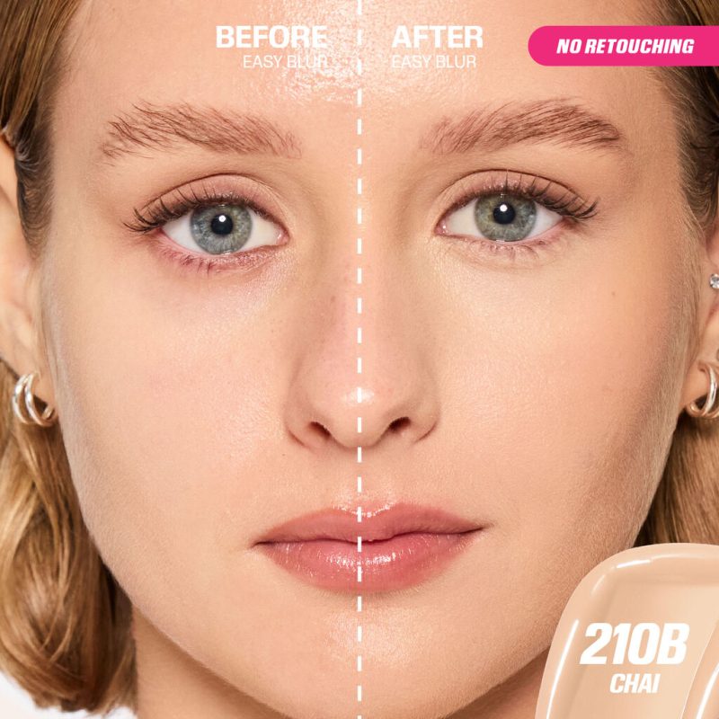 Huda Beauty Easy Blur Natural Airbrush Foundation with Niacinamide - Chai210- - Image 2