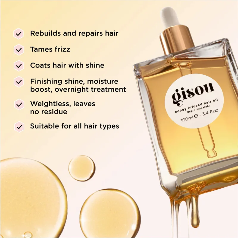 Gisou Honey Infused Hair Oil 50ml - Image 2