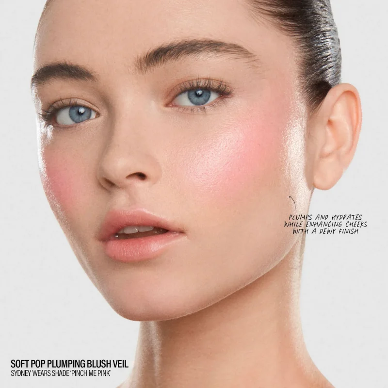 MAKE UP BY MARIO Soft Pop Plumping Blush Veil A weightless cream blush balm made with hyaluronic acid to hydrate and plump skin with a sheer veil of color.Shade: Rose Crush (Spiced Rose) - Image 4